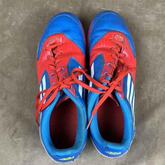 ADIDAS F-50 Boys 5.5 ~Traxion Soccer Cleats Red Blue - V24800 - Picture 8 of 14